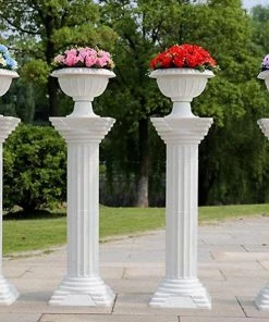 Efavormart-new Empirical Roman PVC Columns Extension - 4/set Chandelier & Stands