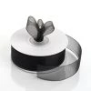 Silkflowersfactory 7/8" X 25 Yards Sheer Organza Ribbon - Black 2 Silkflowersfactory 7/8" X 25 Yards Sheer Organza Ribbon - Black
