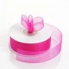Silkflowersfactory 7/8" X 25 Yards Sheer Organza Ribbon - Fuchsia Ribbons 2 Silkflowersfactory 7/8" X 25 Yards Sheer Organza Ribbon - Fuchsia Ribbons