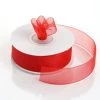 Silkflowersfactory Ribbons 7/8" X 25 Yards Sheer Organza Ribbon - Red 2 Silkflowersfactory Ribbons 7/8" X 25 Yards Sheer Organza Ribbon - Red