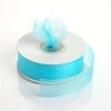Silkflowersfactory 7/8" X 25 Yards Sheer Organza Ribbon - Turquoise Ribbons 1 Silkflowersfactory 7/8" X 25 Yards Sheer Organza Ribbon - Turquoise Ribbons