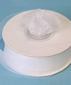 Silkflowersfactory Ribbons 7/8" X 25 Yards Sheer Organza Ribbon - White 7 Silkflowersfactory Ribbons 7/8