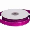 Silkflowersfactory Ribbons 5/8" X 25 Yards Stitched Grosgrain Ribbon - Fuchsia 1 Silkflowersfactory Ribbons 5/8" X 25 Yards Stitched Grosgrain Ribbon - Fuchsia