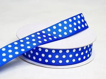 Silkflowersfactory Ribbons 25 Yards 7/8" DIY Royal Blue Grosgrain Polka Dot Ribbon Wedding Party Dress Favor Gift Craft Decoration 3 Silkflowersfactory Ribbons 25 Yards 7/8" DIY Royal Blue Grosgrain Polka Dot Ribbon Wedding Party Dress Favor Gift Craft Decoration