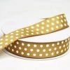 Silkflowersfactory 25 Yards 7/8" DIY Chocolate Grosgrain Polka Dot Ribbon Wedding Party Dress Favor Gift Craft Decoration 1 Silkflowersfactory 25 Yards 7/8" DIY Chocolate Grosgrain Polka Dot Ribbon Wedding Party Dress Favor Gift Craft Decoration