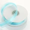 Silkflowersfactory 7/8" X 25 Yards Organza Ribbon With Satin Center - Turquoise 2 Silkflowersfactory 7/8" X 25 Yards Organza Ribbon With Satin Center - Turquoise