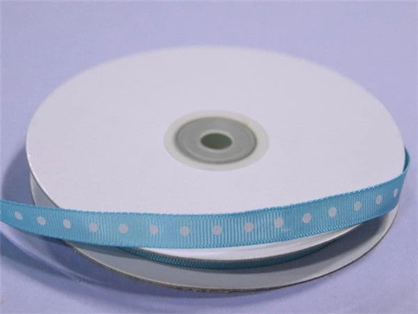 Silkflowersfactory 25 Yards 3/8" DIY Turquoise Grosgrain Polka Dot Ribbon Wedding Party Dress Favor Gift Craft Decoration Ribbons 3 Silkflowersfactory 25 Yards 3/8" DIY Turquoise Grosgrain Polka Dot Ribbon Wedding Party Dress Favor Gift Craft Decoration Ribbons