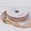 Silkflowersfactory 7/8" X 10 Yards Natural Tone Burlap Ribbon Ribbons 1 Silkflowersfactory 7/8" X 10 Yards Natural Tone Burlap Ribbon Ribbons