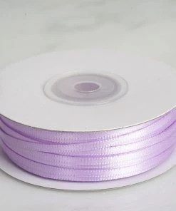 Silkflowersfactory 1/8" X 100 Yards Solid Satin Ribbon - Lavender Ribbons