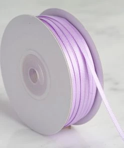 Silkflowersfactory 1/8" X 100 Yards Solid Satin Ribbon - Lavender Ribbons