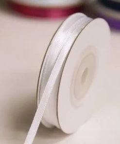 Silkflowersfactory Ribbons 1/8" X 100 Yards Solid Satin Ribbon - White 7 Silkflowersfactory Ribbons 1/8