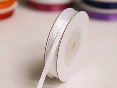 Silkflowersfactory Ribbons 1/8" X 100 Yards Solid Satin Ribbon - White 5 Silkflowersfactory Ribbons 1/8" X 100 Yards Solid Satin Ribbon - White