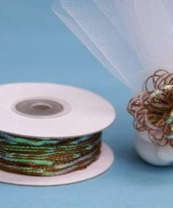 Silkflowersfactory 1/8" X 50 Yards Pull Ribbon Bow - Chocolate Ribbons