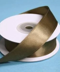 Silkflowersfactory Ribbons 7/8" X 10 Yards Wired Satin Ribbon - Chocolate 7 Silkflowersfactory Ribbons 7/8