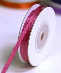 Silkflowersfactory 1/16" X 100 Yards Solid Satin Ribbon - Burgundy 7 Silkflowersfactory 1/16