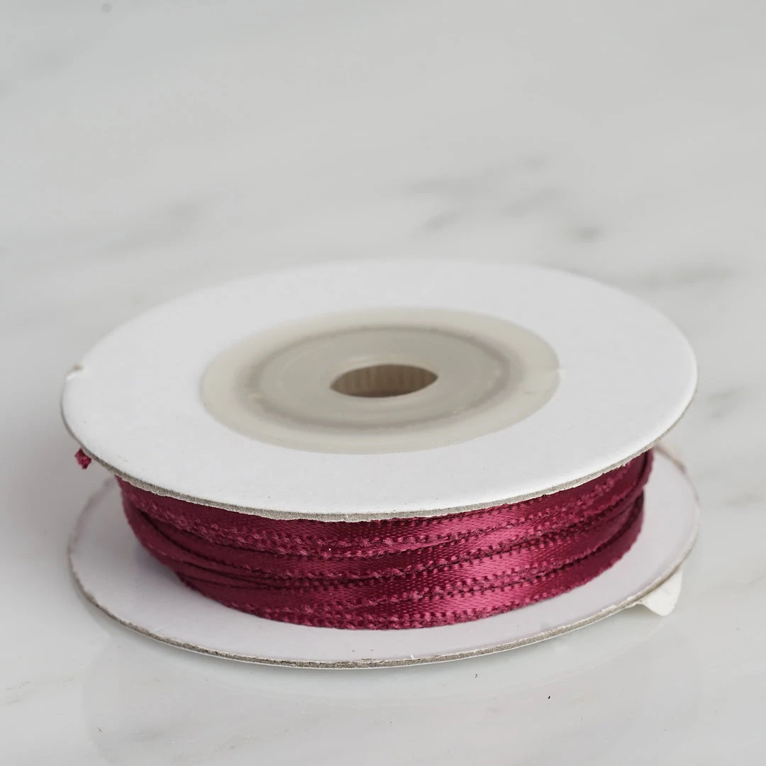 Silkflowersfactory 1/16" X 100 Yards Solid Satin Ribbon - Burgundy 4 Silkflowersfactory 1/16" X 100 Yards Solid Satin Ribbon - Burgundy