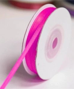 Silkflowersfactory Ribbons 1/16" X 100 Yards Solid Satin Ribbon - Fuchsia 7 Silkflowersfactory Ribbons 1/16