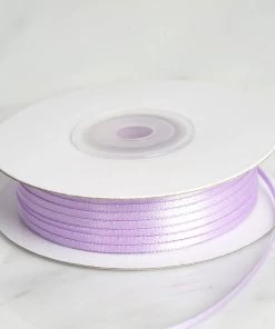 Silkflowersfactory 1/16" X 100 Yards Solid Satin Ribbon - Lavender