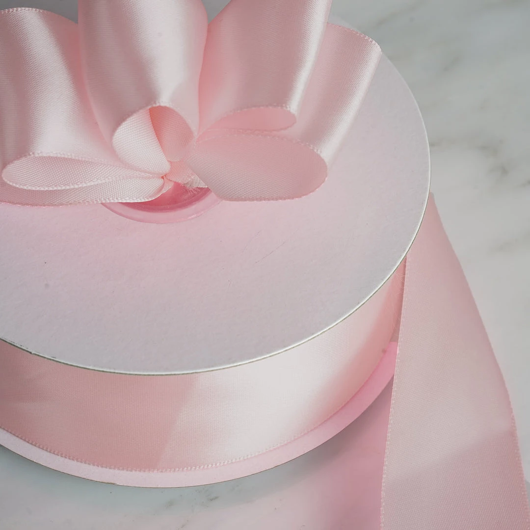 Silkflowersfactory Ribbons 1.5" X 50 Yards Solid Satin Ribbon - Blush 4 Silkflowersfactory Ribbons 1.5" X 50 Yards Solid Satin Ribbon - Blush