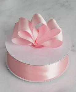 Silkflowersfactory Ribbons 1.5" X 50 Yards Solid Satin Ribbon - Blush 8 Silkflowersfactory Ribbons 1.5