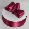 Silkflowersfactory 1.5" X 50 Yards Solid Satin Ribbon - Burgundy 1 Silkflowersfactory 1.5" X 50 Yards Solid Satin Ribbon - Burgundy