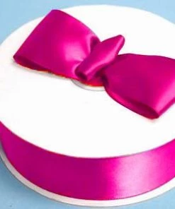 Silkflowersfactory 1.5" X 50 Yards Solid Satin Ribbon - Fuchsia 9 Silkflowersfactory 1.5