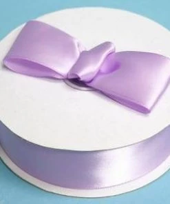 Silkflowersfactory 1.5" X 50 Yards Solid Satin Ribbon - Lavender Ribbons 9 Silkflowersfactory 1.5