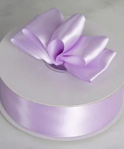 Silkflowersfactory 1.5" X 50 Yards Solid Satin Ribbon - Lavender Ribbons