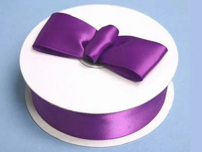 Silkflowersfactory 1.5" X 50 Yards Solid Satin Ribbon - Purple 6 Silkflowersfactory 1.5" X 50 Yards Solid Satin Ribbon - Purple
