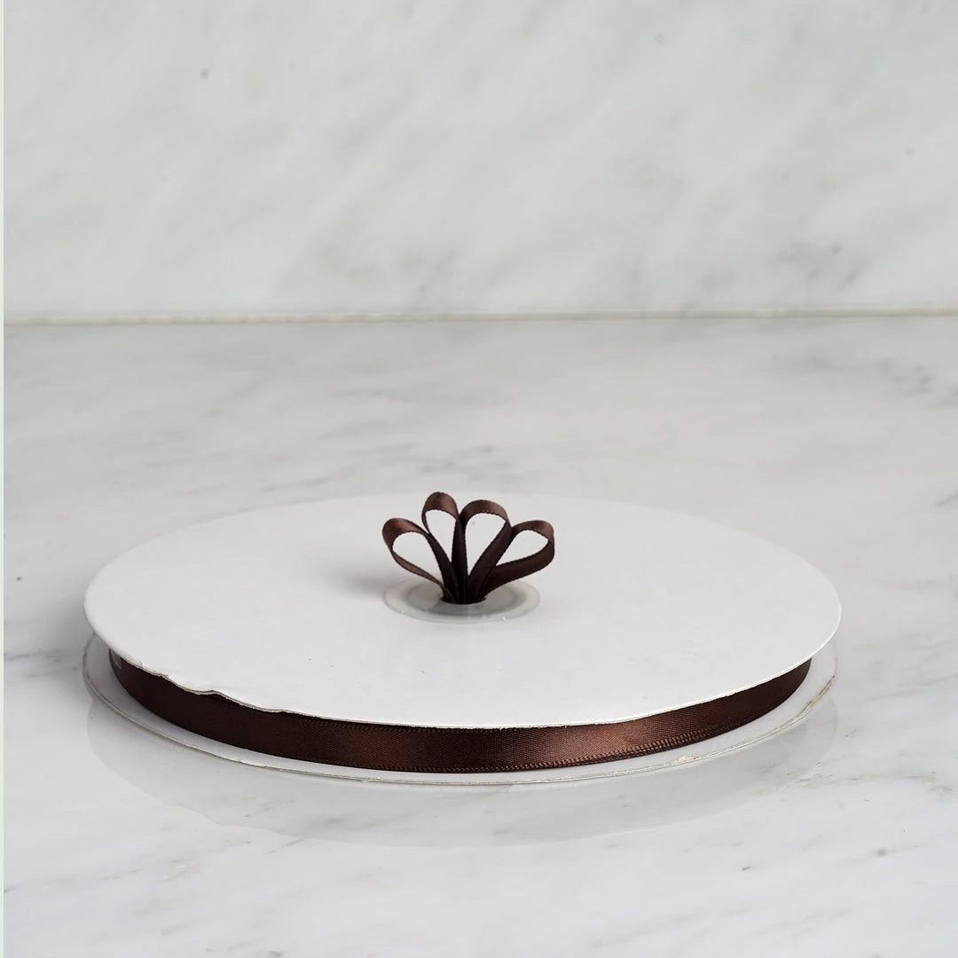 Silkflowersfactory 25 Yard 3/8"DIY Chocolate Organza Ribbon With Satin Edges For Craft Dress Wedding Ribbons 6 Silkflowersfactory 25 Yard 3/8"DIY Chocolate Organza Ribbon With Satin Edges For Craft Dress Wedding Ribbons