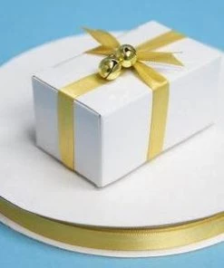 Silkflowersfactory Ribbons 3/8" X 100 Yards Solid Satin Ribbon - Gold 7 Silkflowersfactory Ribbons 3/8