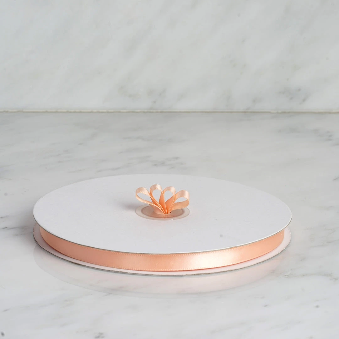 Silkflowersfactory 3/8" X 100 Yards Solid Satin Ribbon - Peach Ribbons 4 Silkflowersfactory 3/8" X 100 Yards Solid Satin Ribbon - Peach Ribbons