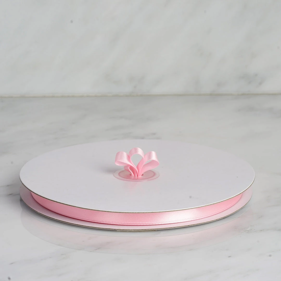 Silkflowersfactory 3/8" X 100 Yards Solid Satin Ribbon - Pink 4 Silkflowersfactory 3/8" X 100 Yards Solid Satin Ribbon - Pink