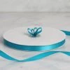 Silkflowersfactory 3/8" X 100 Yards Solid Satin Ribbon - Turquoise 2 Silkflowersfactory 3/8" X 100 Yards Solid Satin Ribbon - Turquoise