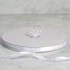 Silkflowersfactory 3/8" X 100 Yards Solid Satin Ribbon - White 2 Silkflowersfactory 3/8" X 100 Yards Solid Satin Ribbon - White