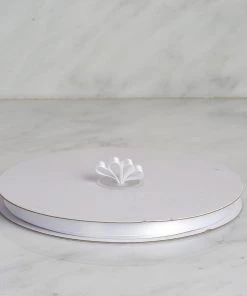 Silkflowersfactory 3/8" X 100 Yards Solid Satin Ribbon - White