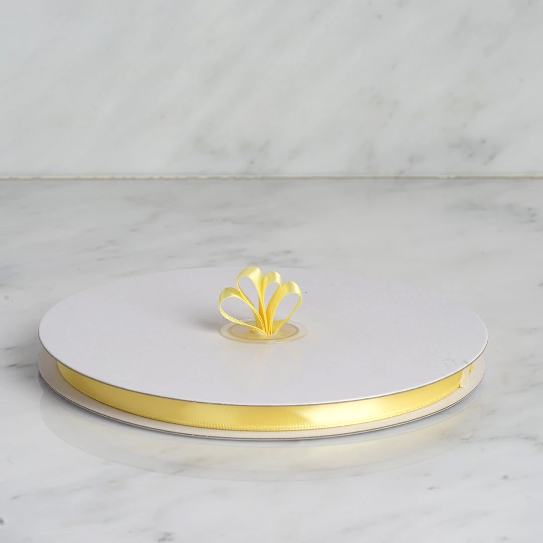 Silkflowersfactory Ribbons 3/8" X 100 Yards Solid Satin Ribbon - Yellow 4 Silkflowersfactory Ribbons 3/8" X 100 Yards Solid Satin Ribbon - Yellow