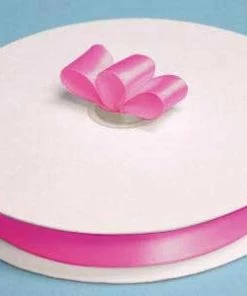 Silkflowersfactory 7/8" X 100 Yards Solid Satin Ribbon - Fuchsia Ribbons 8 Silkflowersfactory 7/8