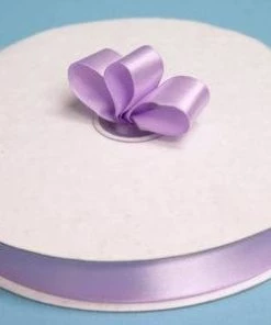 Silkflowersfactory 7/8" X 100 Yards Solid Satin Ribbon - Lavender 8 Silkflowersfactory 7/8