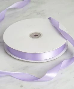 Silkflowersfactory 7/8" X 100 Yards Solid Satin Ribbon - Lavender