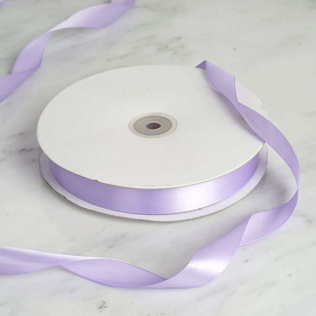 Silkflowersfactory 7/8" X 100 Yards Solid Satin Ribbon - Lavender 4 Silkflowersfactory 7/8" X 100 Yards Solid Satin Ribbon - Lavender