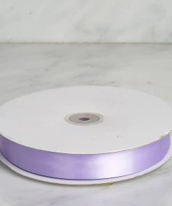 Silkflowersfactory 7/8" X 100 Yards Solid Satin Ribbon - Lavender