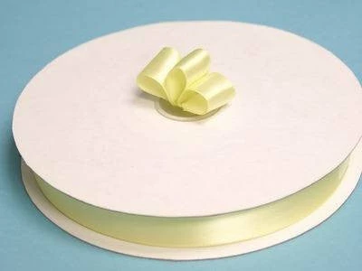 Silkflowersfactory Ribbons 7/8" X 100 Yards Solid Satin Ribbon - Yellow 5 Silkflowersfactory Ribbons 7/8" X 100 Yards Solid Satin Ribbon - Yellow