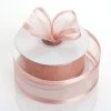 Silkflowersfactory Ribbons 1.5" X 25 Yards Organza Ribbon With Satin Edge - Blush 1 Silkflowersfactory Ribbons 1.5" X 25 Yards Organza Ribbon With Satin Edge - Blush