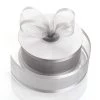 Silkflowersfactory Ribbons 1.5" X 25 Yards Organza Ribbon With Satin Edge - Silver 2 Silkflowersfactory Ribbons 1.5" X 25 Yards Organza Ribbon With Satin Edge - Silver
