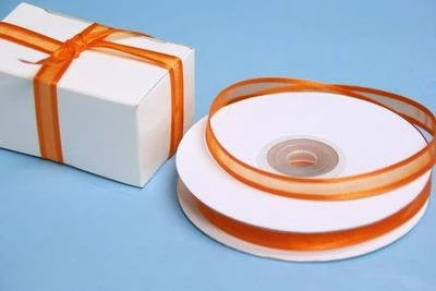 Silkflowersfactory 3/8" X 25 Yards Organza Ribbon With Satin Edge - Orange Ribbons 5 Silkflowersfactory 3/8" X 25 Yards Organza Ribbon With Satin Edge - Orange Ribbons
