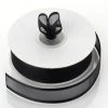 Silkflowersfactory Ribbons 7/8" X 25 Yards Organza Ribbon With Satin Edge - Black 2 Silkflowersfactory Ribbons 7/8" X 25 Yards Organza Ribbon With Satin Edge - Black
