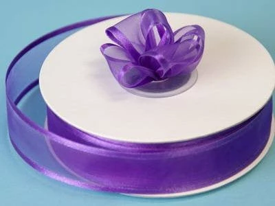 Silkflowersfactory 7/8" X 25 Yards Organza Ribbon With Satin Edge - Purple Ribbons 5 Silkflowersfactory 7/8" X 25 Yards Organza Ribbon With Satin Edge - Purple Ribbons