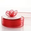 Silkflowersfactory 1.5" X 10 Yards Organza Ribbon With Wired Edge - Red Ribbons 2 Silkflowersfactory 1.5" X 10 Yards Organza Ribbon With Wired Edge - Red Ribbons