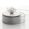 Silkflowersfactory 1.5" X 10 Yards Organza Ribbon With Wired Edge - Silver Ribbons 2 Silkflowersfactory 1.5" X 10 Yards Organza Ribbon With Wired Edge - Silver Ribbons
